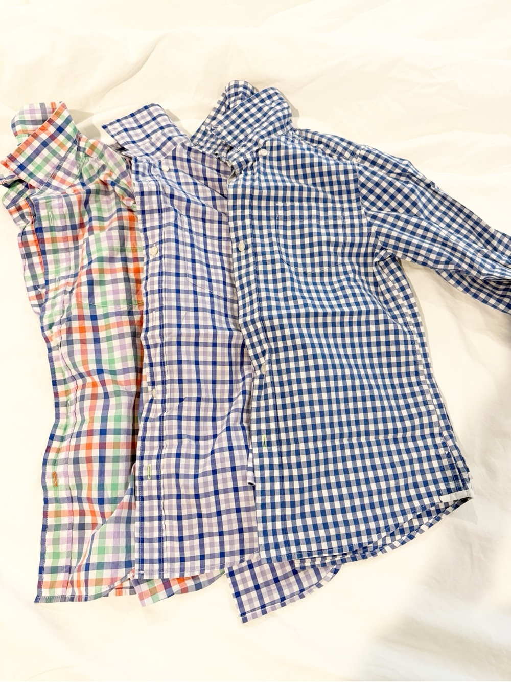 Boys Crewcuts Bundle of Button-Down Shirts - Classic Check Design All Size 8